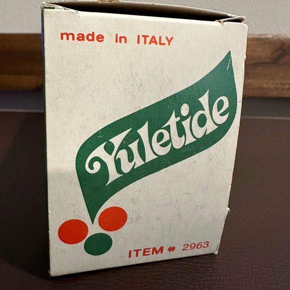 Vintage 60s/70s Yuletide Unbreakable Christmas Ornaments Golden Yellow - Picture 4 of 6